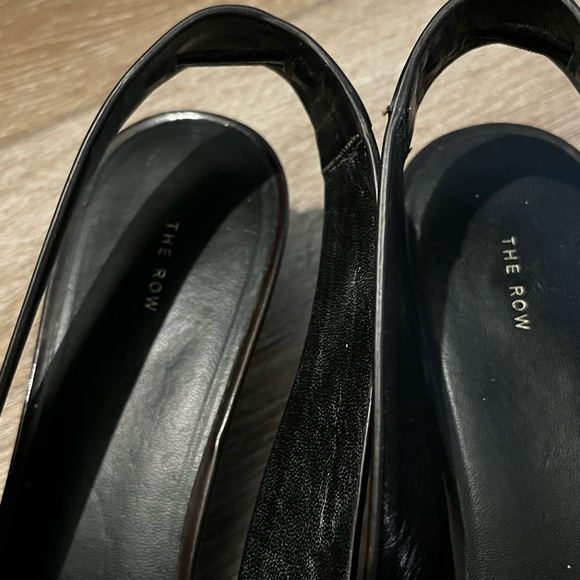 The Row Dark Brown Slingback Heels - Picture 7 of 9